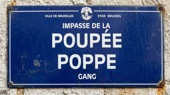 Plaque de rue : Impasse de la Poupee
