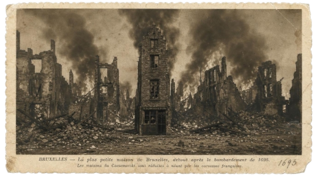 L'incendie de 1695 vu depuis l'impasse