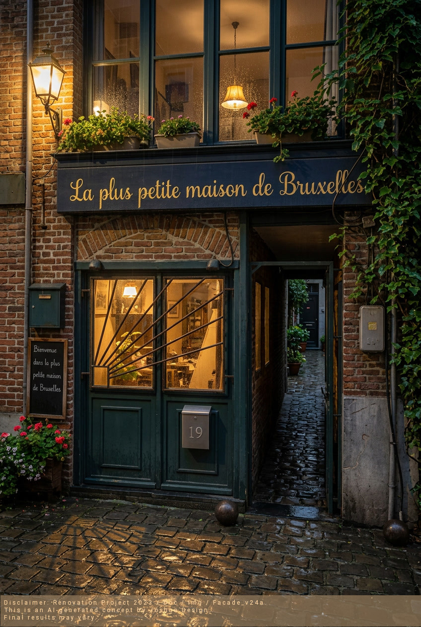 Street Name Dragon Alley in Brussels