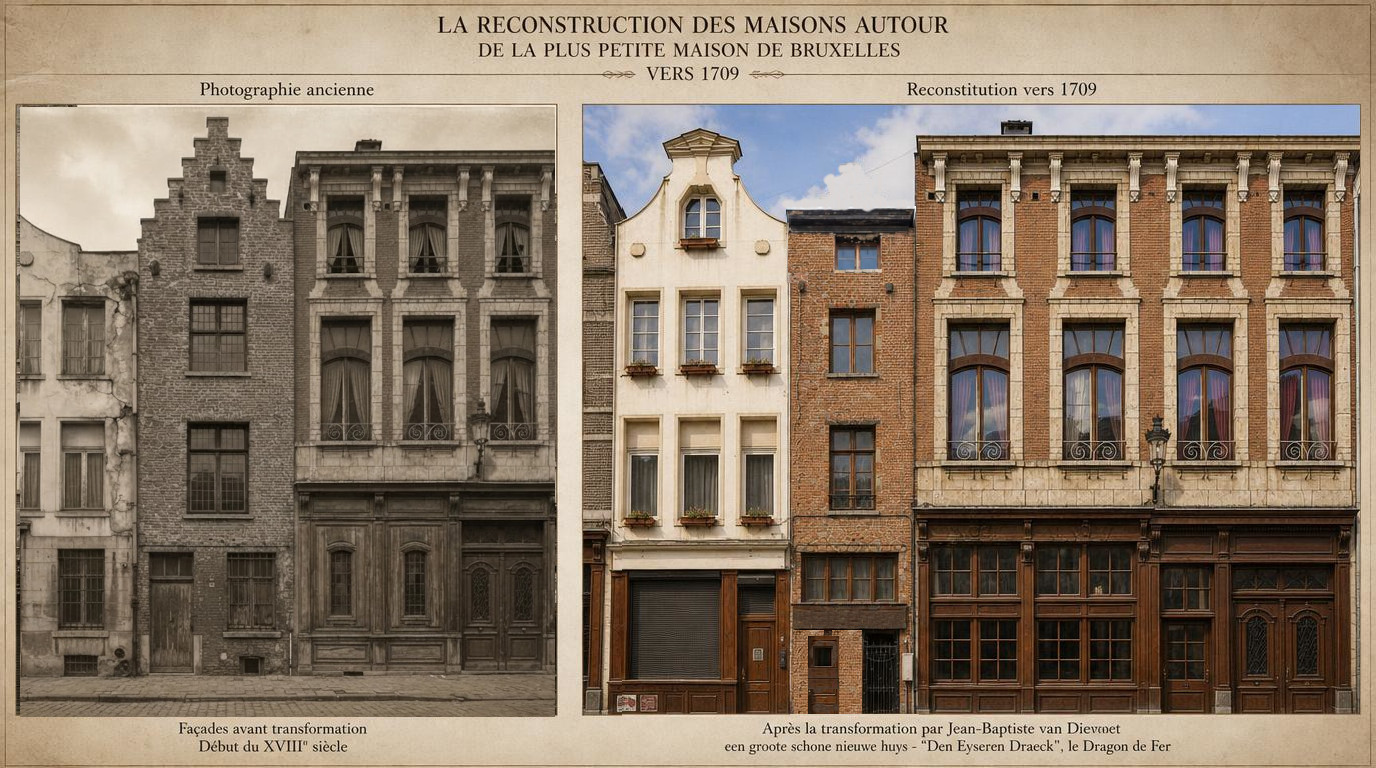 La plus petite maison de Bruxelles en 1709